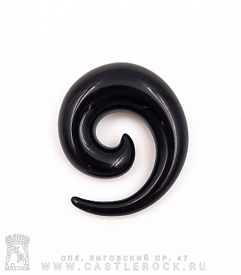 Растяжка Акрил Спираль (черная) 14 мм