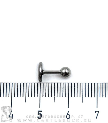 Микроштанга Сталь с Полумесяцем 1,2 х 6 х 4/7