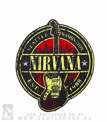 магнит металлический nirvana "seattle washington est. 1988"