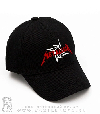 бейсболка metallica (шесть клиньев, вышивка)
