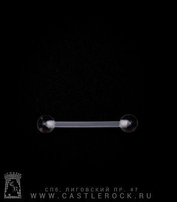 Штанга Биофлекс с Акриловыми Шариками (прозрачная) 1,6 х 19 х 5/5