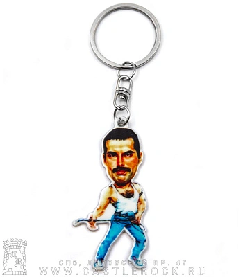 брелок металлический queen freddie mercury