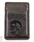 кардхолдер с гравировкой exploited (серый, ручная работа)
