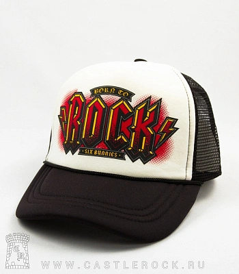 бейсболка детская born to rock