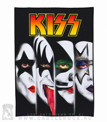 нашивка на спину kiss (лица)