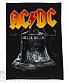 нашивка на спину ac/dc "hell's bells" (колокол ч/б)