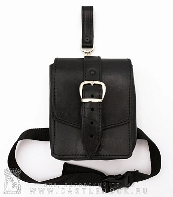 сумка на бедро черная (пряжка)