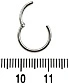 Сегментное Кольцо Кликер Сталь 1,2 х 10