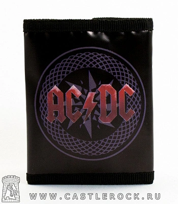 кошелек ac/dc "black ice" (группа, к/з)