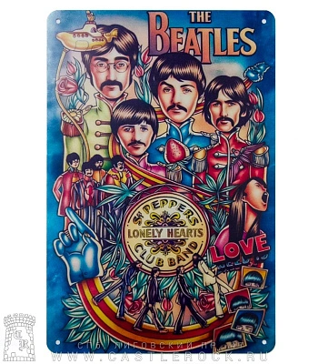 табличка beatles "sgt. pepper’s lonely hearts club band"
