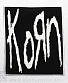 нашивка korn (лого белое, большая)