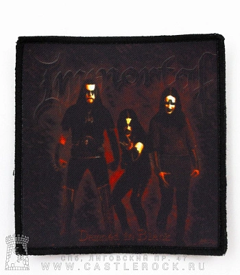 нашивка immortal "damned in black"