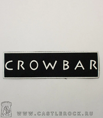 нашивка crowbar (надпись белая)
