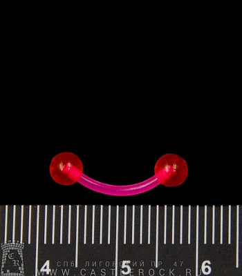 Микробанан Биофлекс с Акриловыми Шариками (розовый) 1,2 х 10 х 4/4