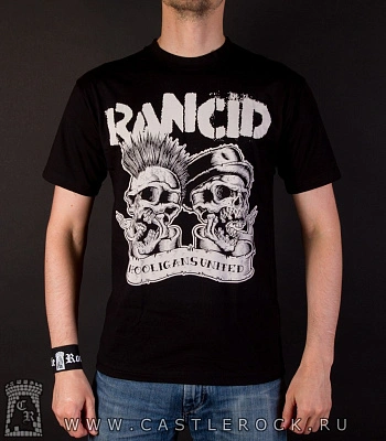 футболка rancid "hooligans united"