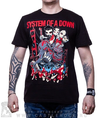 футболка system of a down "mushroom people"