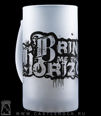 кружка пивная стеклянная bring me the horizon