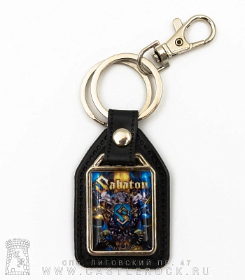 брелок прямоугольный на подкладке sabaton "swedish empire live"