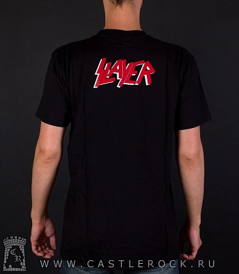 футболка slayer (пентаграмма, орел, черепа в касках)