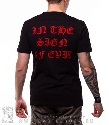 футболка sodom "in the sign of evil" (ч/б)