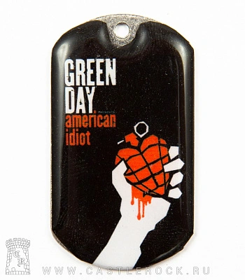 жетон цветной green day "american idiot"