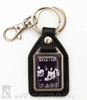 брелок прямоугольный на подкладке led zeppelin (группа)