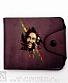 портмоне принт на кнопке bob marley