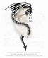 серьга кафф alchemy gothic (алхимия готик) e330 crystal dragon
