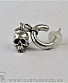 серьга alchemy gothic (алхимия готик) e202 skull