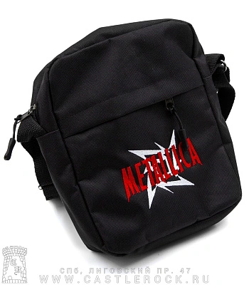 сумка на плечо с вышивкой metallica (лого большое)