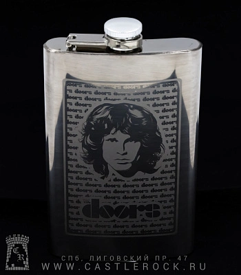 фляга стальная с гравировкой doors jim morrison 10 oz