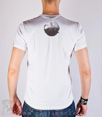 футболка волки сколль и хати (белая, светится)