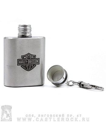 брелок фляга с гравировкой harley-davidson