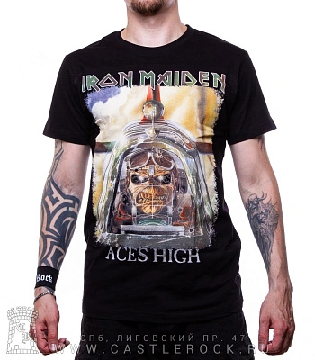 футболка iron maiden "aces high"