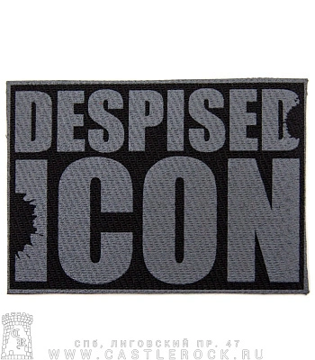 нашивка despised icon (надпись серая, широкая)