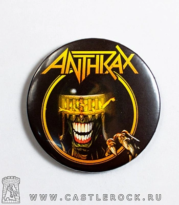 магнит круглый anthrax (судья смерть)