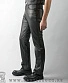 штаны кожаные "first" классические (черные)