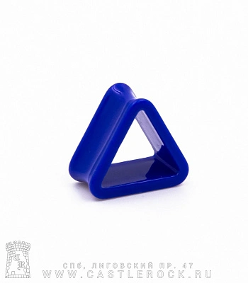 Тоннель Акрил Треугольник (синий) 18 мм