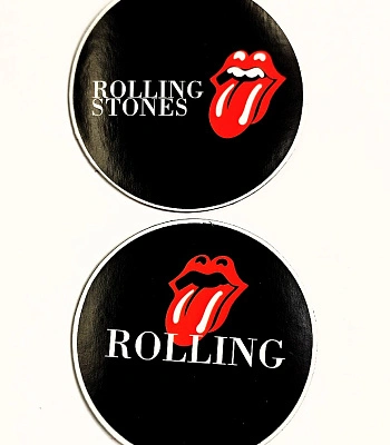 магнит виниловый rolling stones (ч/б/к)