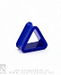 Тоннель Акрил Треугольник (синий) 18 мм