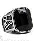перстень с камнем черным (символ масонства, прямоугольник)