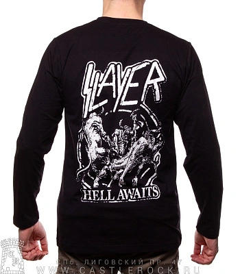 футболка slayer "hell awaits" д/р