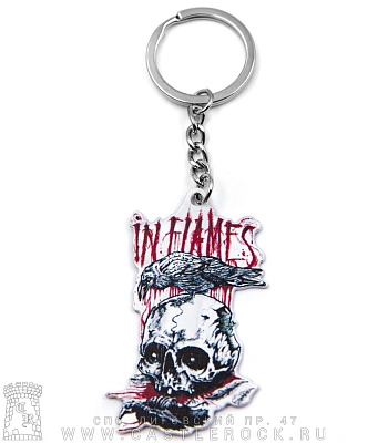 брелок металлический in flames