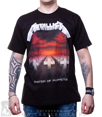 футболка metallica "master of puppets" (принт большой)