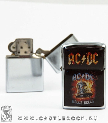 зажигалка цветная ac/dc "hell's bells" (колокол)