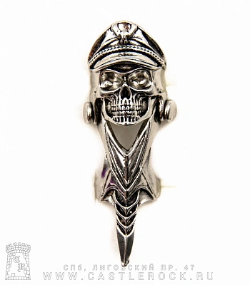 кольцо-коготь череп офицера