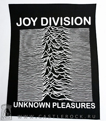 нашивка на спину joy division "unknown pleasures"