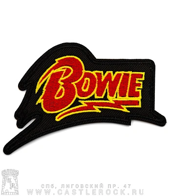 нашивка термо david bowie (лого, вышивка)
