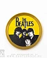магнит тарелочка beatles (группа ч/б, желтый)