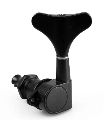 колок одиночный mb-1001-bk левый (для бас-гитары, черный)